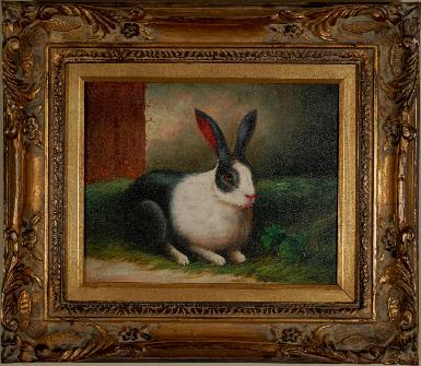Rabbit painting.  Rabbits painting.